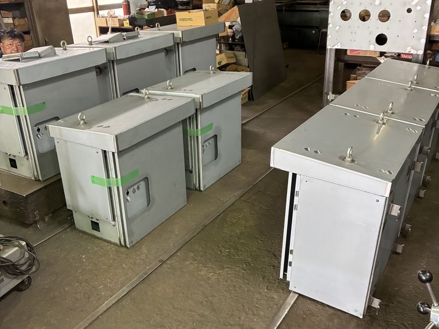 分電盤筐体の製作例